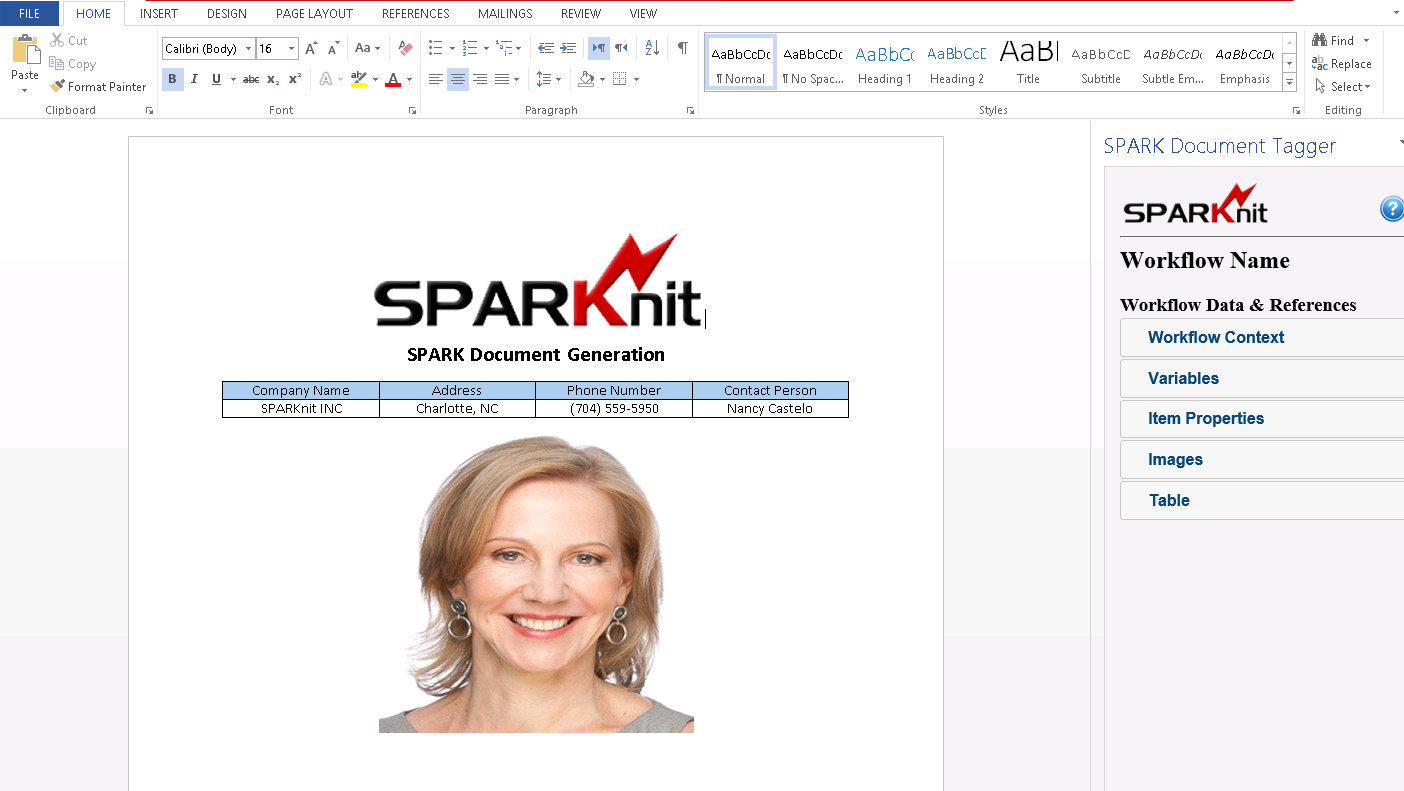 SPARK Document Generation